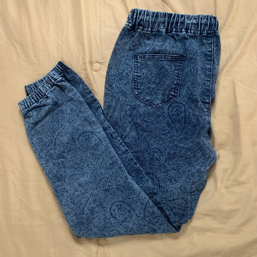 Fashion Blue Jean Joggers